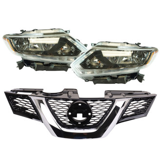 TRQ® - Driver and Passenger Side Replacement Headlight