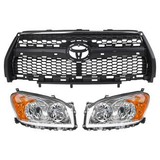 TRQ® - Driver and Passenger Side Replacement Headlights