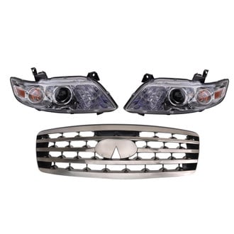 TRQ® - Driver and Passenger Side Replacement Headlights