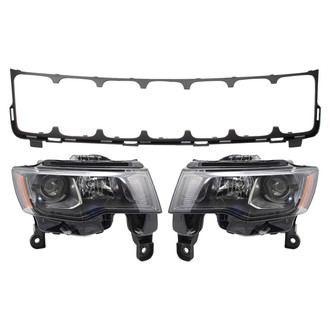 TRQ® - Driver and Passenger Side Replacement Headlight