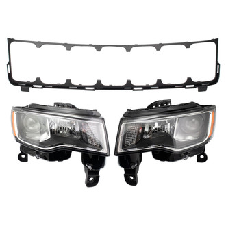 TRQ® - Driver and Passenger Side Replacement Headlights