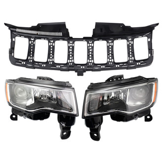 TRQ® - Driver and Passenger Side Replacement Headlights