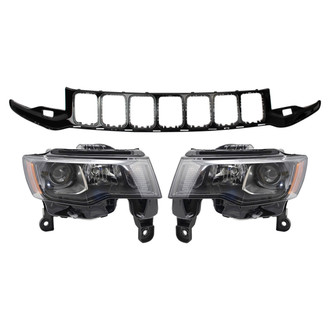 TRQ® - Driver and Passenger Side Replacement Headlights