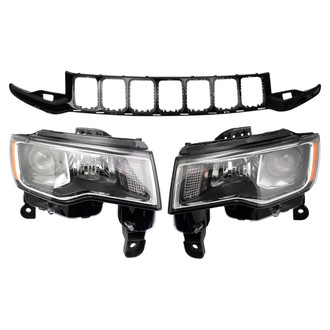 TRQ® - Driver and Passenger Side Replacement Headlights