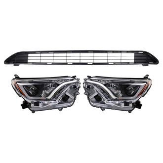 TRQ® - Driver and Passenger Side Replacement Headlights