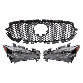 TRQ® - Driver and Passenger Side Replacement Headlights