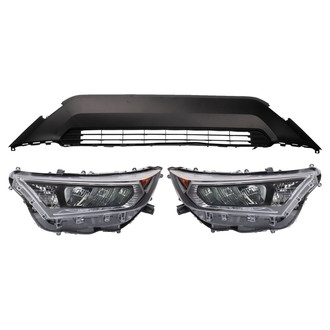TRQ® - Driver and Passenger Side Replacement Headlights