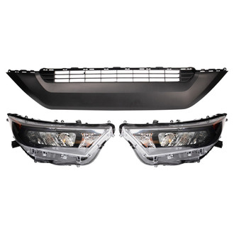 TRQ® - Driver and Passenger Side Replacement Headlight