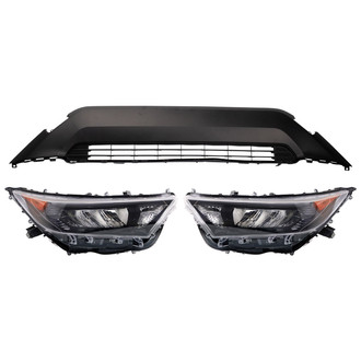 TRQ® - Driver and Passenger Side Replacement Headlights