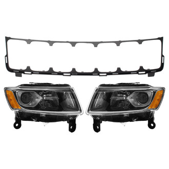 TRQ® - Driver and Passenger Side Replacement Headlights