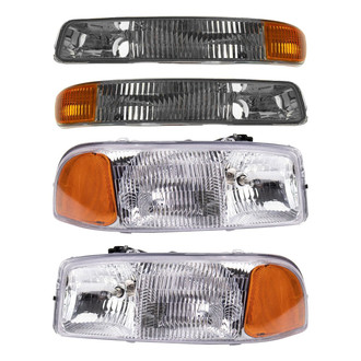 TRQ® - Driver and Passenger Side Replacement Headlights