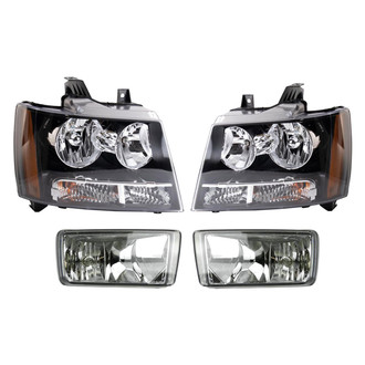 TRQ® - Driver and Passenger Side Replacement Headlights