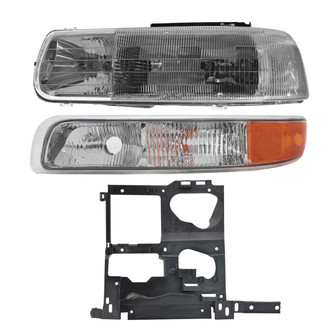 TRQ® - Driver Side Replacement Headlight