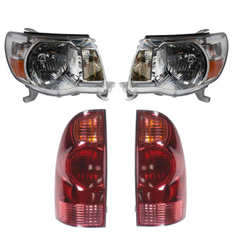 TRQ® - Driver and Passenger Side Replacement Headlight