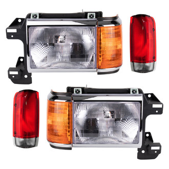 TRQ® - Driver and Passenger Side Replacement Headlights
