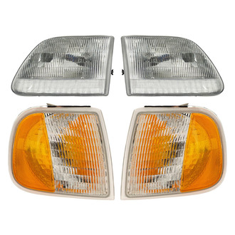 TRQ® - Driver and Passenger Side Replacement Headlights