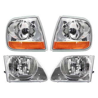 TRQ® - Driver and Passenger Side Replacement Headlights