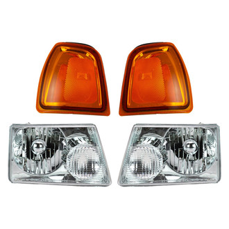 TRQ® - Driver and Passenger Side Replacement Headlights