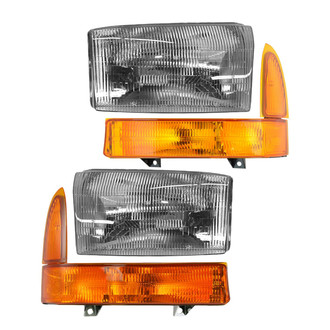 TRQ® - Driver and Passenger Side Replacement Headlights