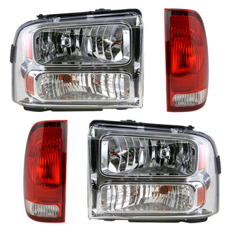 TRQ® - Driver and Passenger Side Replacement Headlight