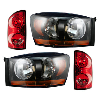 TRQ® - Driver and Passenger Side Replacement Headlight