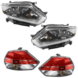 TRQ® - Driver and Passenger Side Replacement Headlights