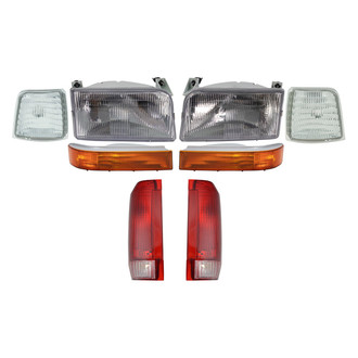 TRQ® - Driver and Passenger Side Replacement Headlights