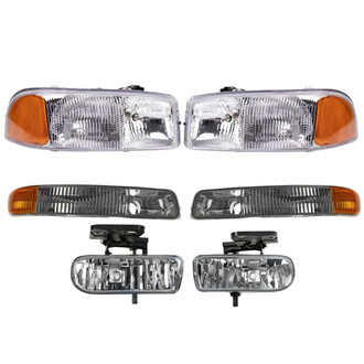 TRQ® - Driver and Passenger Side Replacement Headlights