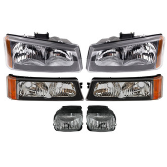 TRQ® - Driver and Passenger Side Replacement Headlights