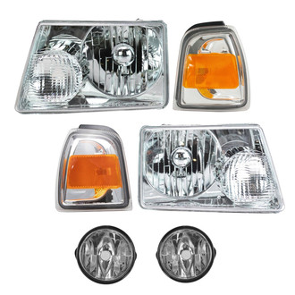 TRQ® - Driver and Passenger Side Replacement Headlights