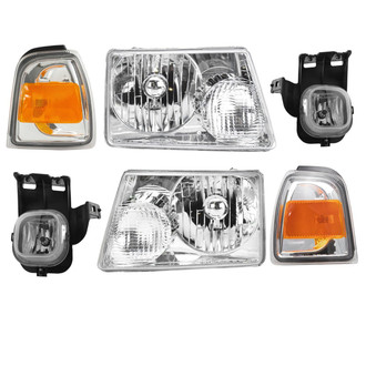 TRQ® - Driver and Passenger Side Replacement Headlights