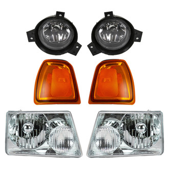 TRQ® - Driver and Passenger Side Replacement Headlights