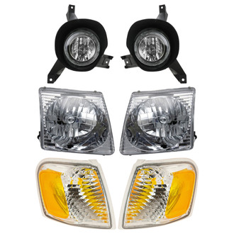 TRQ® - Driver and Passenger Side Replacement Headlights
