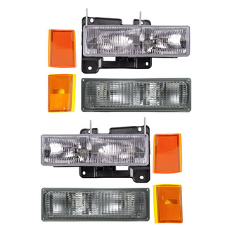 TRQ® - Driver and Passenger Side Replacement Headlights