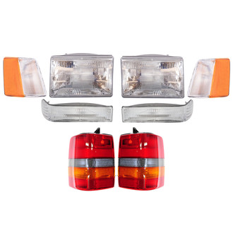 TRQ® - Driver and Passenger Side Replacement Headlights