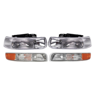 TRQ® - Driver and Passenger Side Replacement Headlights