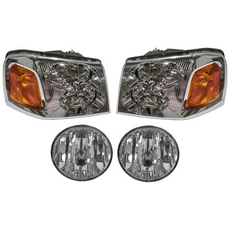 TRQ® - Driver and Passenger Side Replacement Headlights