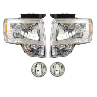 TRQ® - Driver and Passenger Side Replacement Headlights