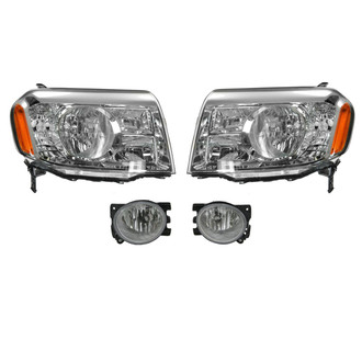 TRQ® - Driver and Passenger Side Replacement Headlights