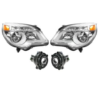 TRQ® - Driver and Passenger Side Replacement Headlights