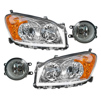 TRQ® - Driver and Passenger Side Replacement Headlights