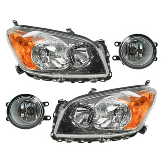 TRQ® - Driver and Passenger Side Replacement Headlights