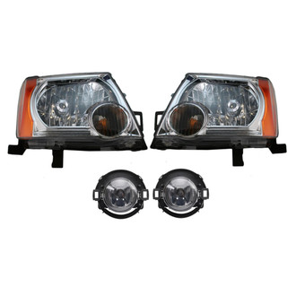 TRQ® - Driver and Passenger Side Replacement Headlights