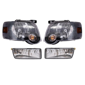 TRQ® - Driver and Passenger Side Replacement Headlights