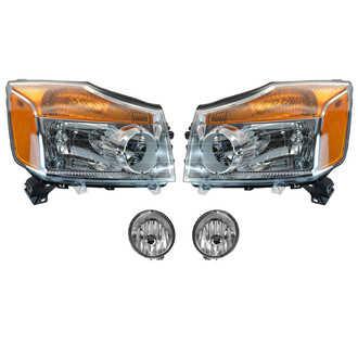 TRQ® - Driver and Passenger Side Replacement Headlights