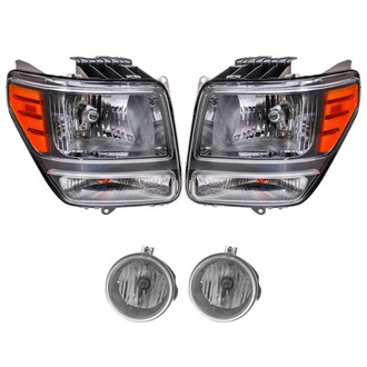 TRQ® - Driver and Passenger Side Replacement Headlights