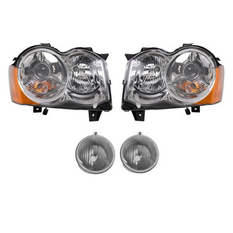 TRQ® - Driver and Passenger Side Replacement Headlights