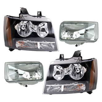 TRQ® - Driver and Passenger Side Replacement Headlights
