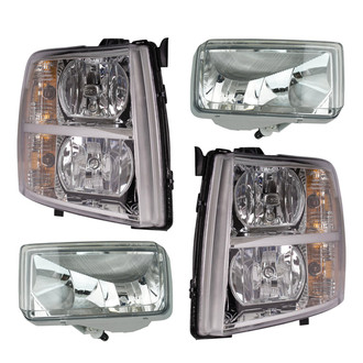 TRQ® - Driver and Passenger Side Replacement Headlights
