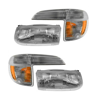 TRQ® - Driver and Passenger Side Replacement Headlights